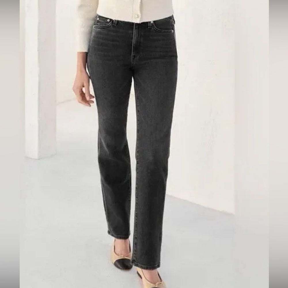 AYR the lala straight leg jeans in vintage black size 29